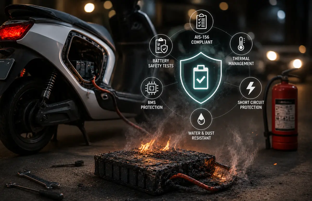 Electric scooter battery fire safety tips